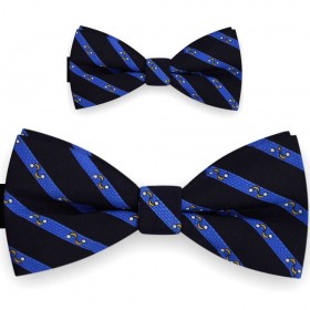 Papioane tată fiu, bleumarin, clasic, imprimeu valuri